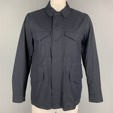 RAG & BONE Size L Navy Cotton Parka Jacket