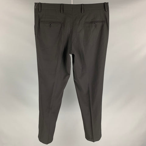 DOLCE & GABBANA Size 34 Black Wool Zip Fly Dress Pants