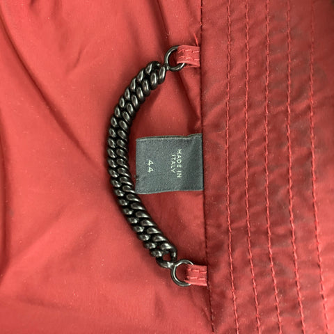 BURBERRY PRORSUM Pré-Automne 2012 Taille 34 Veste en peau de mouton rouge bordeaux
