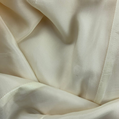 RALPH LAUREN Taille 2 Pantalon habillé en laine mélangée crème à jambe droite