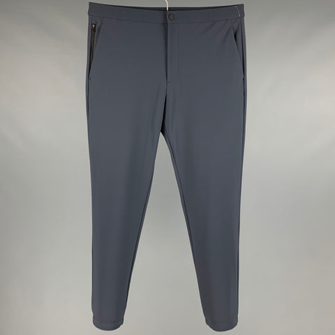 THEORY Size L Grey Slate Polyamide Elastane Joggers Casual Pants