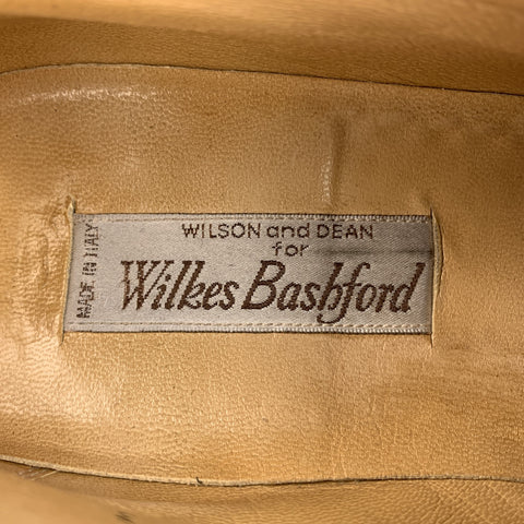 WILSON and DEAN Size 9.5 Brown Textured Leather Monk Strap Loafers