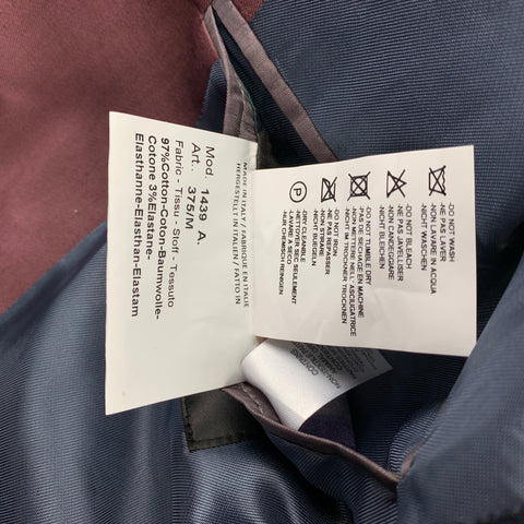 PAUL SMITH Size 38 Mauve Cotton Notch Lapel Suit