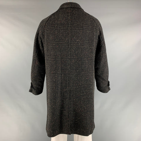 NEEDLES Size L Black Grey Textured Wool Nylon Coat