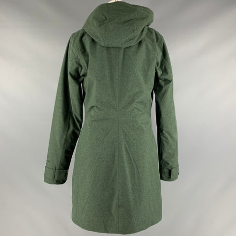 PATAGONIA Size M Green Nylon Hooded Coat
