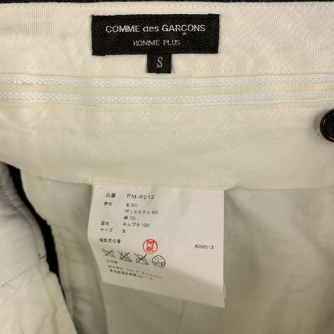 COMME des GARCONS HOMME PLUS Size S Stripe Wool Blend Zip Fly Dress Pants
