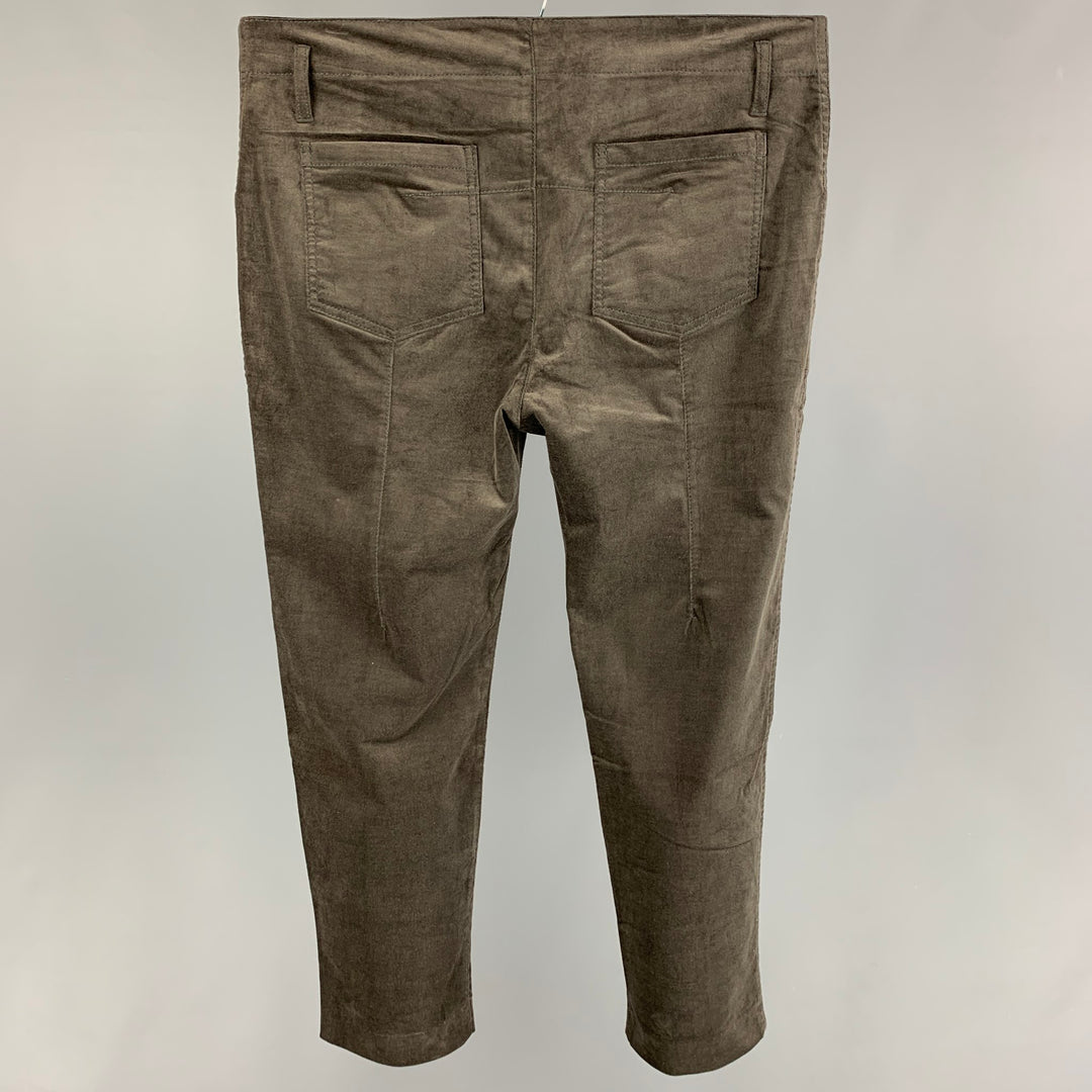 HAIDER ACKERMANN Size M Gray Cotton Zip Fly Casual Pants