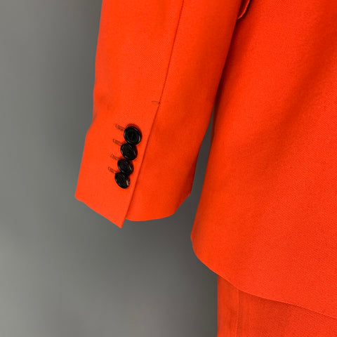 ACNE STUDIOS Size 42 Orange Cotton / Polyester Notch Lapel Suit