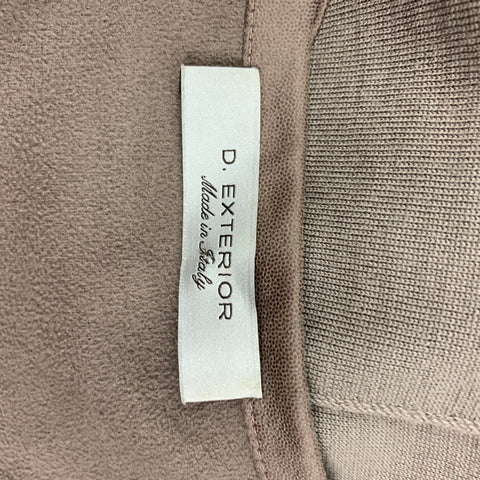 D.EXTERIOR Size M Taupe Wool Two Tone Casual Top