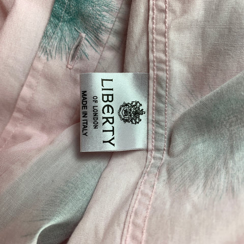LIBERTY OF LONDON Size L Pink Print Cotton Button Up Slim Fit Long Sleeve Shirt