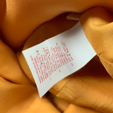 MARNI Taille 0 Robe en laine vierge / soie à pois orange et marron
