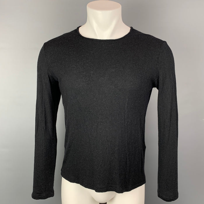 FORME 3’3204322896 Size L Grey Cotton / Cashmere Long Sleeve Pullover