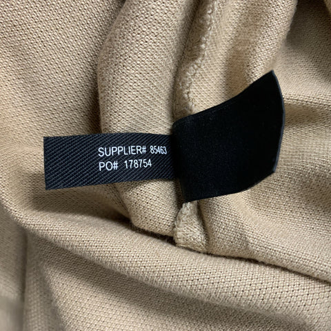 RALPH LAUREN Size S Beige Solid Cotton &  Elastane One pocket Polo