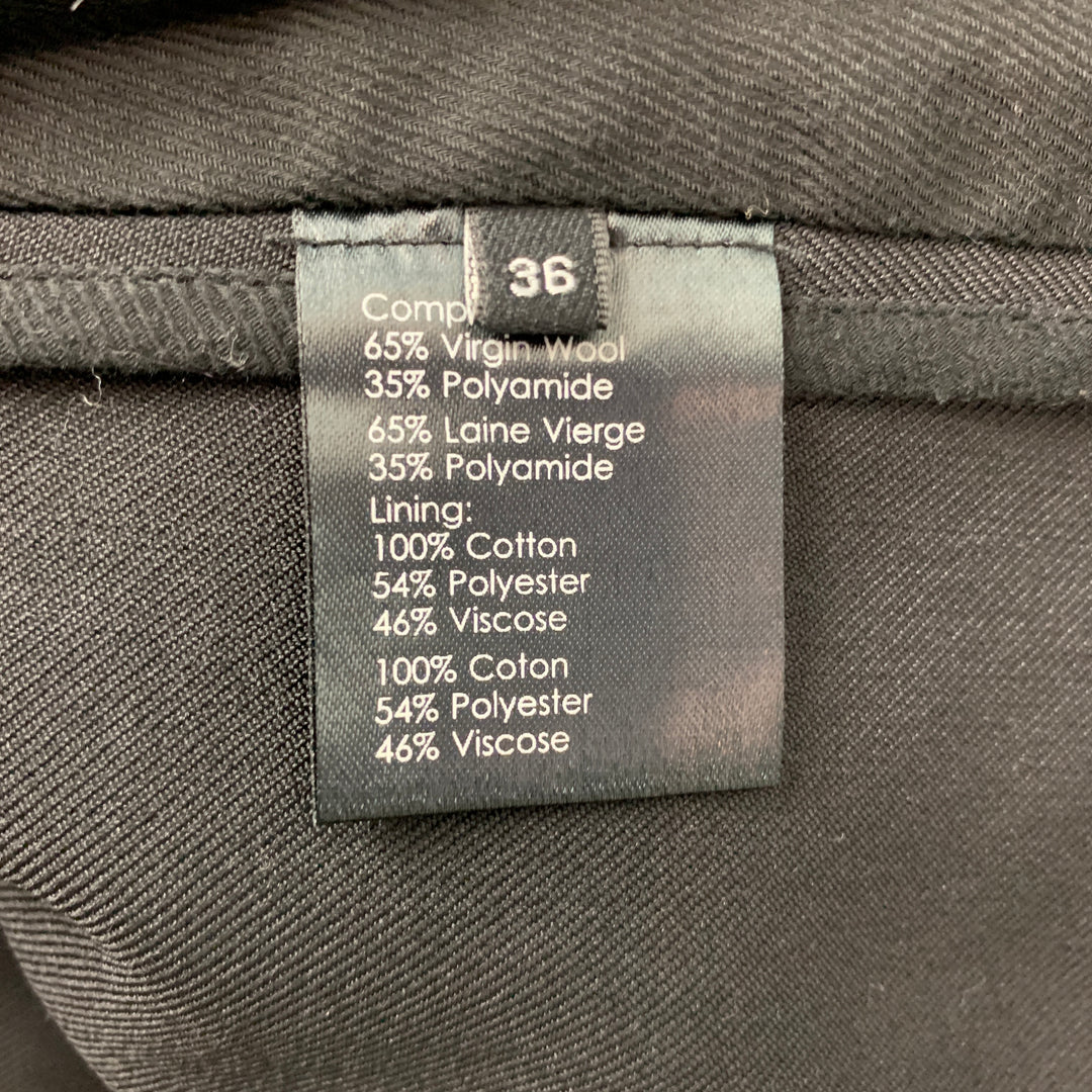 3.1 PHILLIP LIM Size 36 Black Wool / Polyamide Notch Lapel Sport Coat
