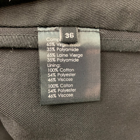 3.1 PHILLIP LIM Size 36 Black Wool / Polyamide Notch Lapel Sport Coat