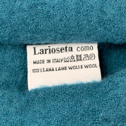 MOSCHINO Teal Textured Lana Wool Scarf