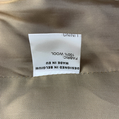 WALTER VAN BEIRENDONCK FW 19 Size 36 Orange Wool Double Breasted Jacket