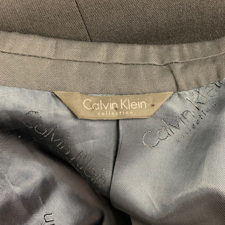 COLECCIÓN CALVIN KLEIN Talla 40 Abrigo deportivo de esmoquin de lana azul marino