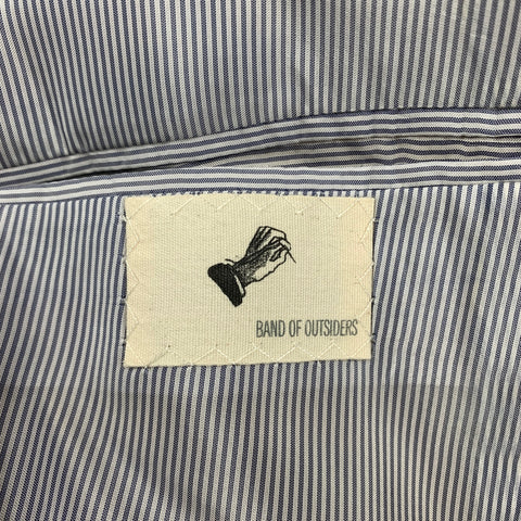 BAND OF OUTSIDErs Size 40 Yellow Linen / Cotton Notch Lapel Suit