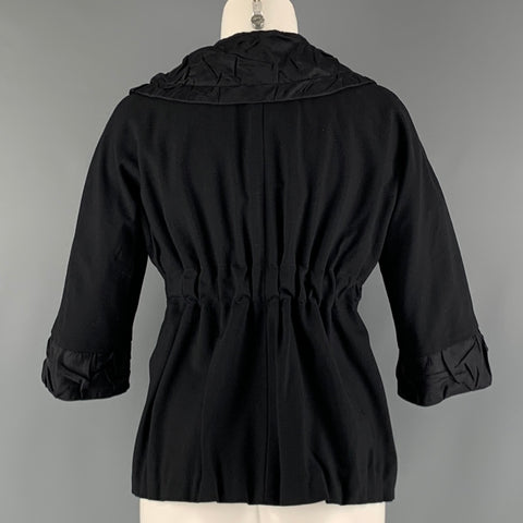 MARC by MARC JACOBS Size 2 Black Viscose Blend Jacket