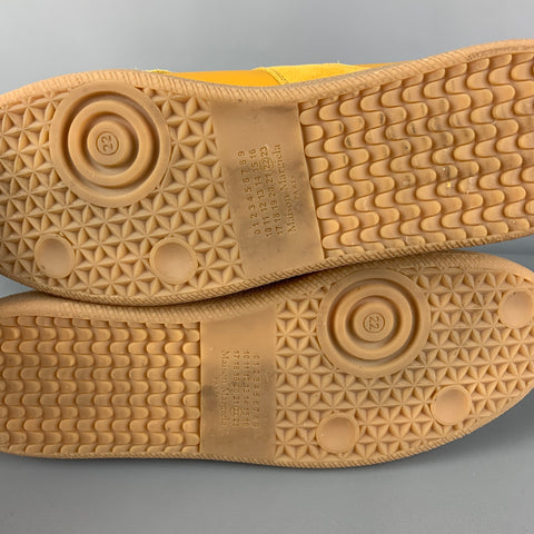 MAISON MARGIELA Zapatillas réplica de ante mostaza talla 12
