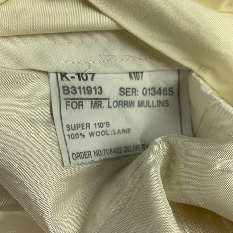 WILKES BASHFORD Size 32 Cream Wool Cargo Dress Pants
