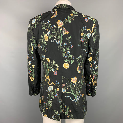 PAUL SMITH Size 42 Multi-Color Embroidery Viscose Blend Sport Coat
