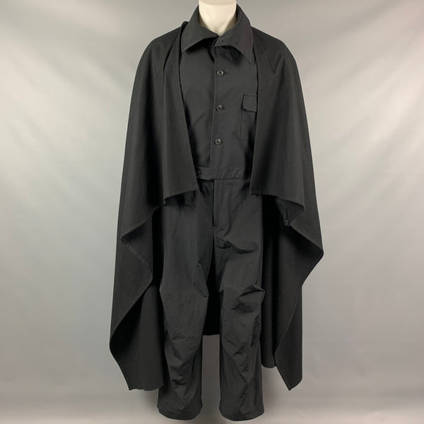 YOHJI YAMAMOTO POUR HOMME FW 17 Size S Black Polyester / Wool