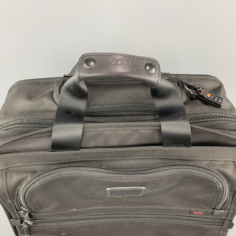 TUMI Black Nylon Canvas Roller Suitcase