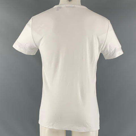 THEORY Size M White Tencel Jersey T-shirt