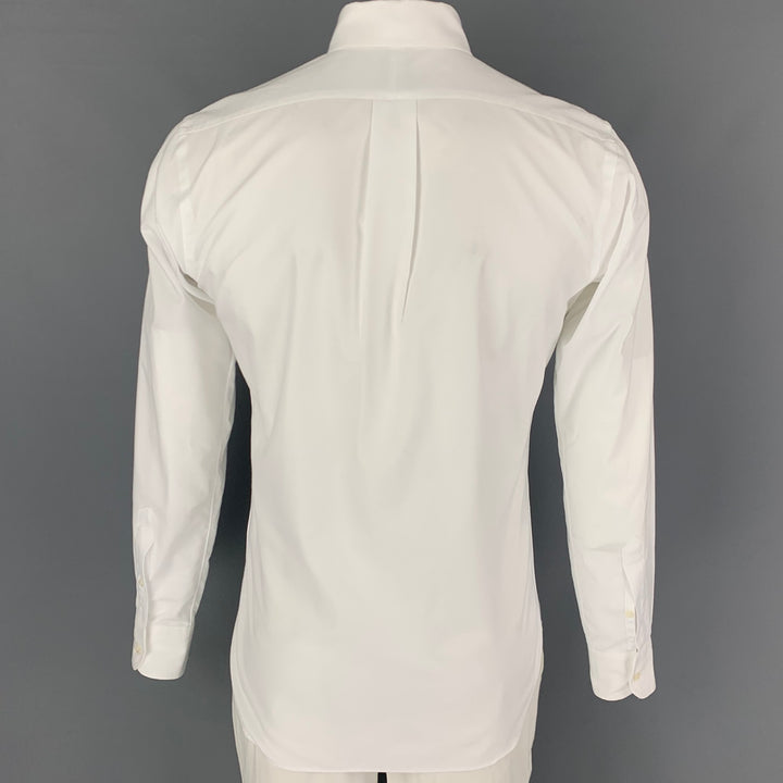 HAMILTON Size L White Oxford Long Sleeve Shirt