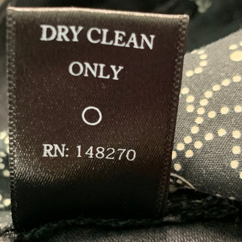 EN NOIR Size 38 Black Distressed Cotton Elastane Button Fly Jeans