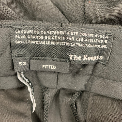 THE KOOPLES Size 36 Black Wool Zip Fly Dress Pants