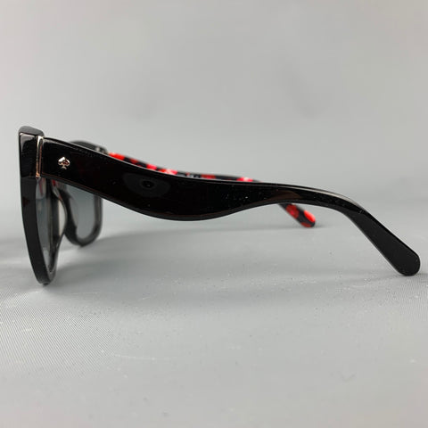 KATE SPADE Amberlys Black Acetate Cat Eye Sunglasses