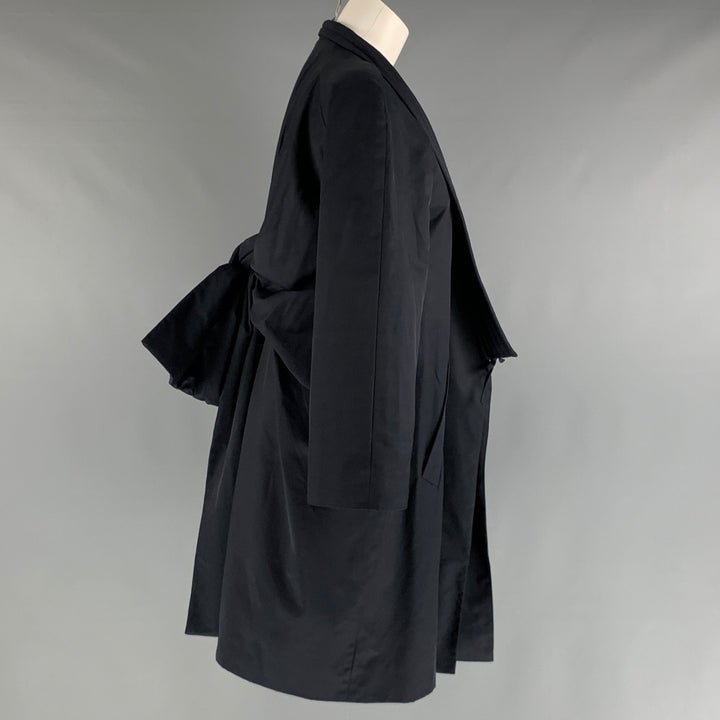 BENJIMU Size XS Navy Cotton Kimono Coat
