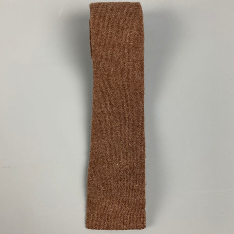 Cravate en tricot marron VINTAGE