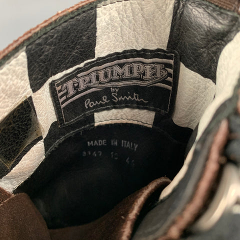 TRIUMPH by PAUL SMITH Size 11 Brown Suede Lace Up Boots