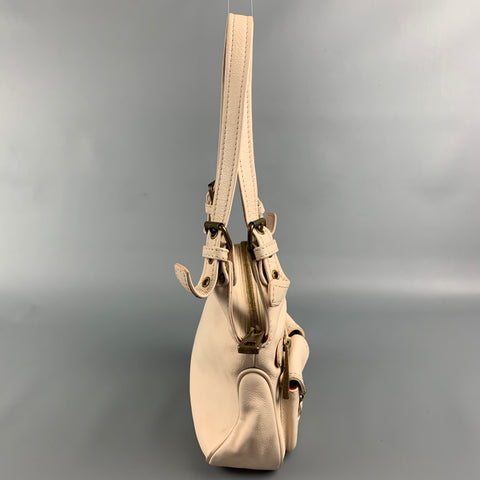 MARC JACOBS Pale Pink Leather Brass Mini Brass Handbag