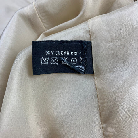 RALPH LAUREN Black Label Size 2 Beige Textured Mermaid Dress