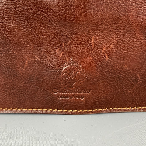 Sac messager en cuir cognac MANUFACTUS