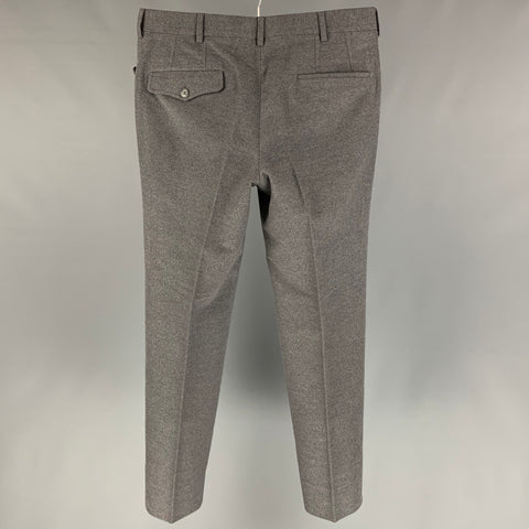 PHINEAS COLE Taille 32 Pantalon habillé en coton gris avec braguette zippée