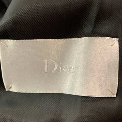 DIOR Size 34 Black Polyester Zip Up Jacket