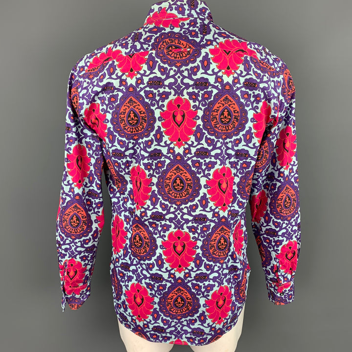 PS by PAUL SMITH Taille L Chemise à manches longues en coton Paisley multicolore