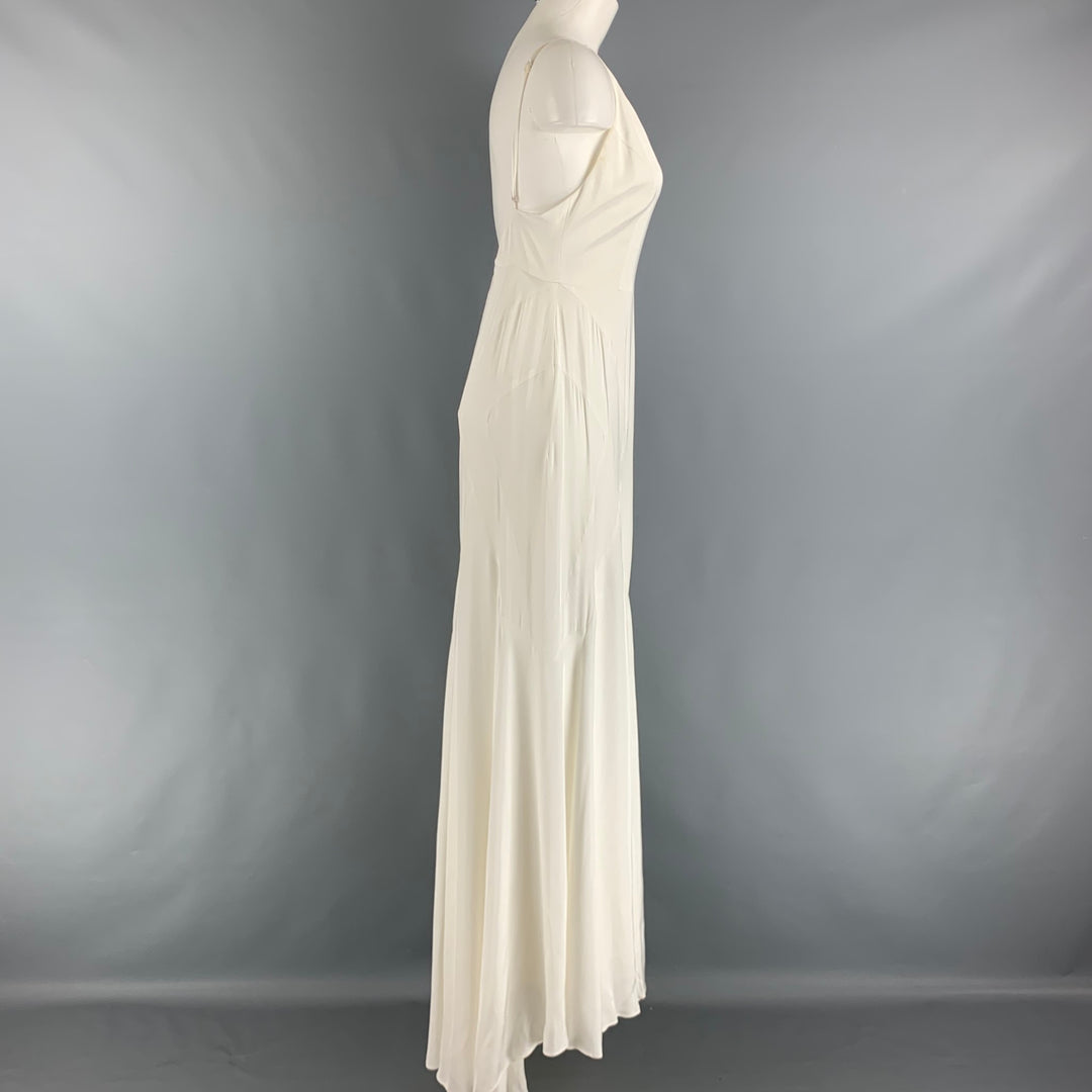 ASOS Size 6 Cream Viscose Spaghetti Straps Long Dress – Sui Generis  Designer Consignment
