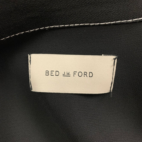 BED J.W. FORD Size M Black White Embroidery Rayon Jacket