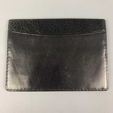 F.A.M Black Leather Card Holder Wallet
