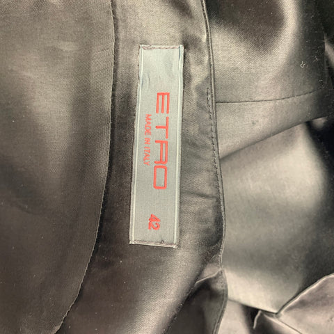 ETRO Vestido de cóctel sin mangas de mezcla de algodón negro talla 6