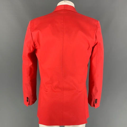 DSQUARED2 Size 38 Orange Cotton Shawl Collar Sport Coat