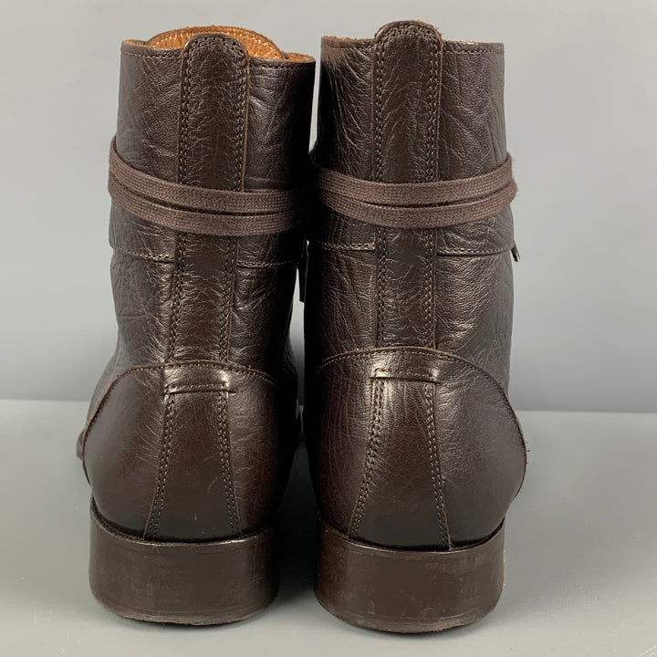 JOHN VARVATOS Size 9.5 Brown Leather Boots