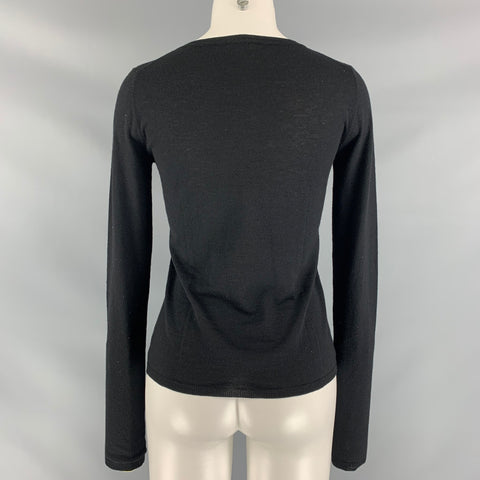 MIU MIU Size M Black  Solid Casual Top